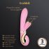 G-Vibe GRabbit - laetav 3 mootoriga G-punkti vibraator (roosa)