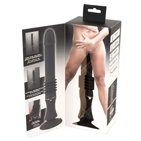 You2Toys - lükatav vibraator imikupaga - must