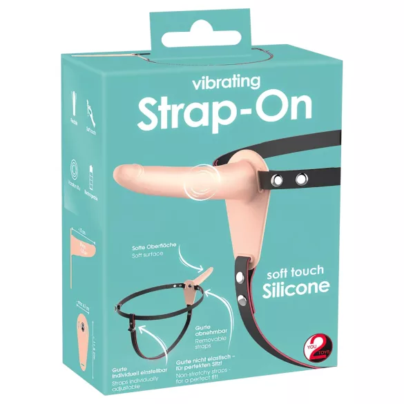 You2Toys - rihmaga vibraator - laetav, naturaalne