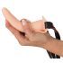 You2Toys - Strap-On - aku, kinnitatav vibraator (naturaalne)
