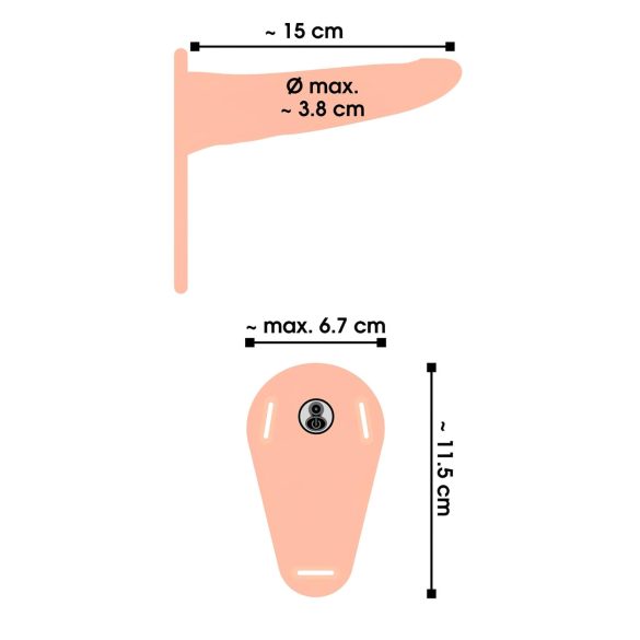 You2Toys - rihmaga vibraator - laetav, naturaalne