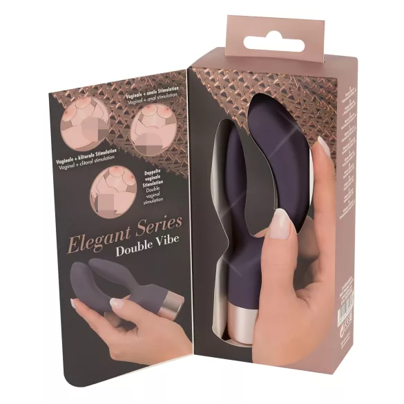 You2Toys Elegant Double - vibreeriv jänkuvibraator - akuga - lilla
