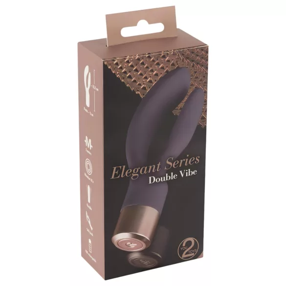 You2Toys Elegant Double - vibreeriv jänkuvibraator - akuga - lilla