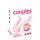 Couples Choice - paaride vibraator kahe mootoriga - roosa
