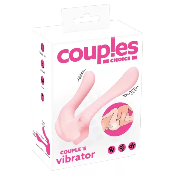 Couples Choice - paaride vibraator kahe mootoriga - roosa