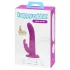 Happyrabbit - strap-on vibreeriv dildo jänku kõrvadega - lilla