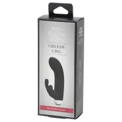   Viiskümmend halli varjundit Greedy Girl - jänku‑G‑punkti vibraator (must)