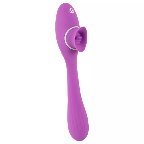 You2Toys - 2in1 vibraator - akuga, 2 funktsiooni - lilla
