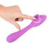 You2Toys - 2in1 vibraator - akuga, 2 funktsiooni - lilla