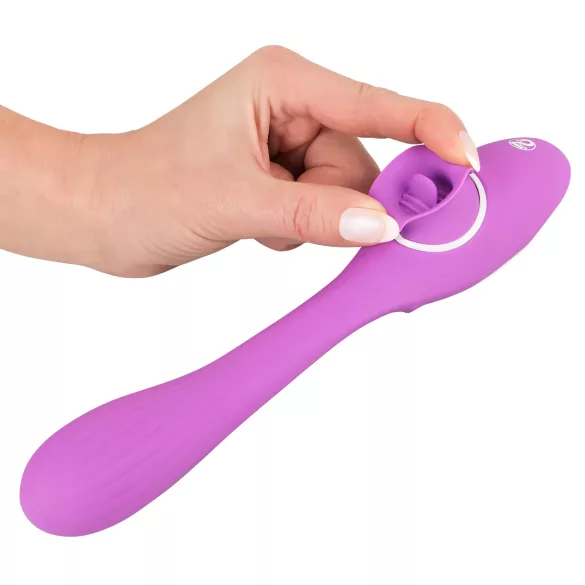 You2Toys - 2in1 vibraator - akuga, 2 funktsiooni - lilla