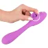 You2Toys - 2in1 vibraator - akuga, 2 funktsiooni - lilla