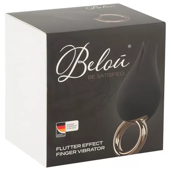 Belou - akuga veekindel kliitori vibraator - must