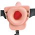 Fetish Strap-On 6 - kinnitatav, õõnes vibraator (naturaalne)