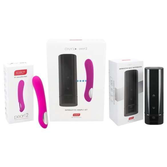 Kiiroo Onyx+ & Pearl 2 - paarismäng komplekt masturbaator & vibraator