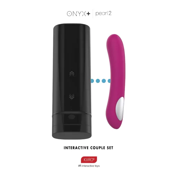 Kiiroo Onyx+ ja Pearl 2 - paaride komplekt masturbaator ja vibraator