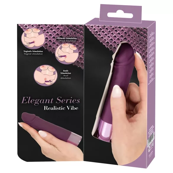 You2Toys Elegant Realistic - vibraator aku ja veekindel lilla