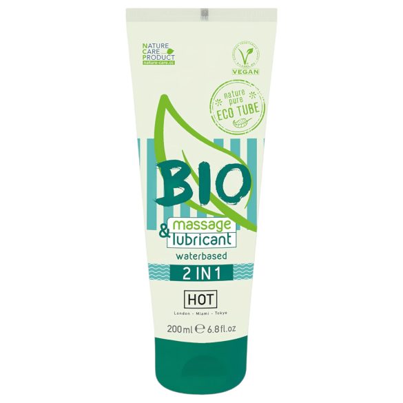 HOT Bio 2IN1 - veepõhine libesti ja massaažigeel (200ml)