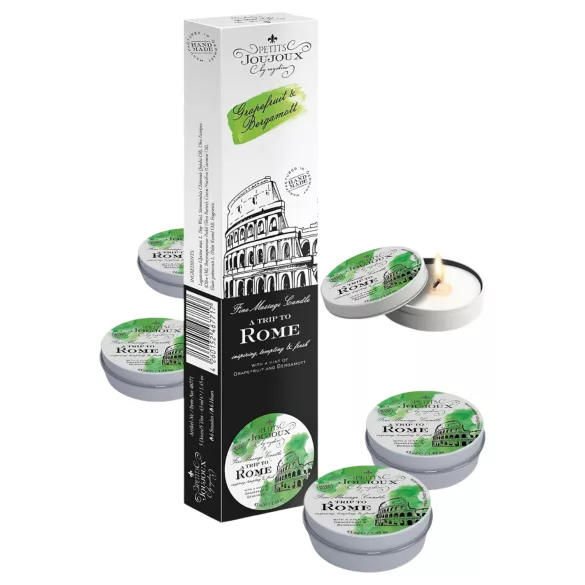 Petits Joujoux - massaažiküünal - greip-bergamot - 5x43ml