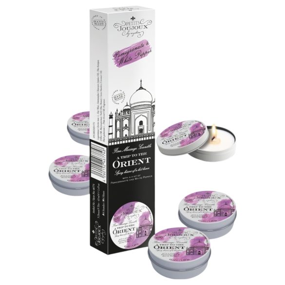 Petits Joujoux massaažiküünal - granaatõun-valge pipar (5x43 ml)