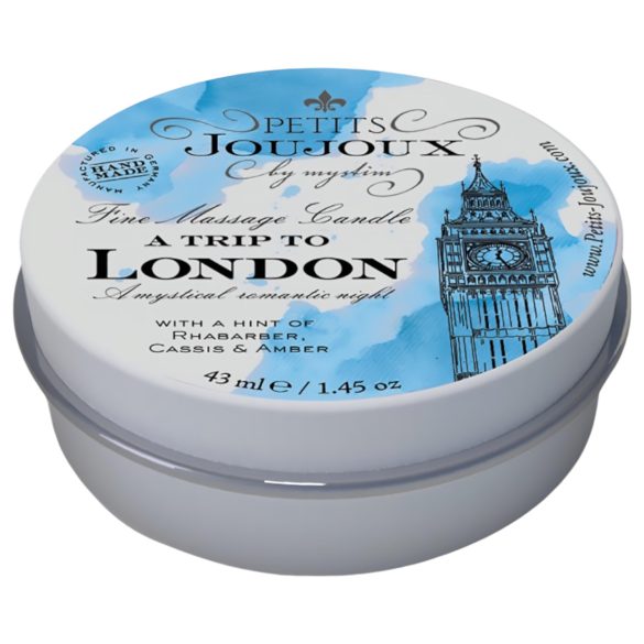 Petits Joujoux London - massaažiküünal - rabarber-amber - 43ml