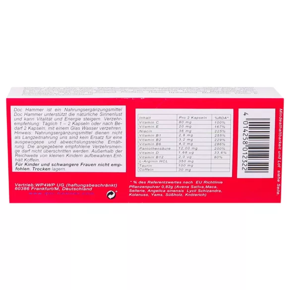 Doc Hammer - toidulisand kapslid - unisex - 24 tk