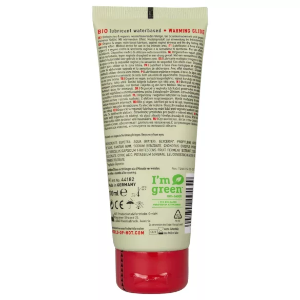 HOT BIO Warming - soojendav vegan libesti - 100ml