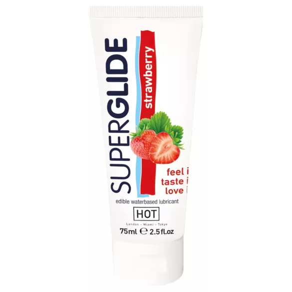 HOT Superglide - söödav libesti maasika maitsega - 75ml