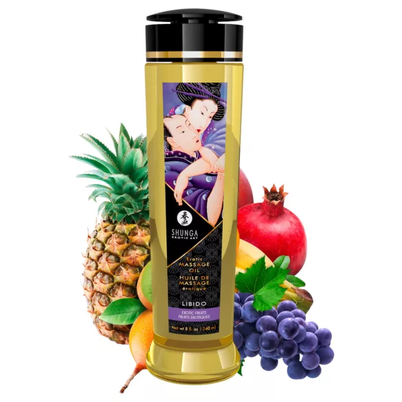Shunga - massaažiõli - eksootilised puuviljad - 240ml