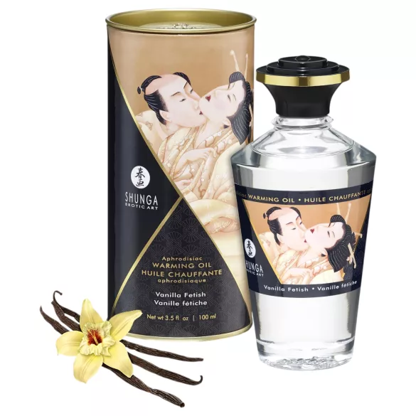 Shunga - soojendav massaažiõli - vanilje - 100ml