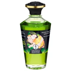 Shunga - soojendav massaažiõli - roheline tee - 100ml