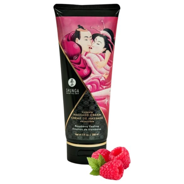 Shunga - massaažikreem - vaarikas - 200 ml