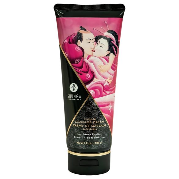 Shunga - massaažikreem - vaarikas - 200 ml