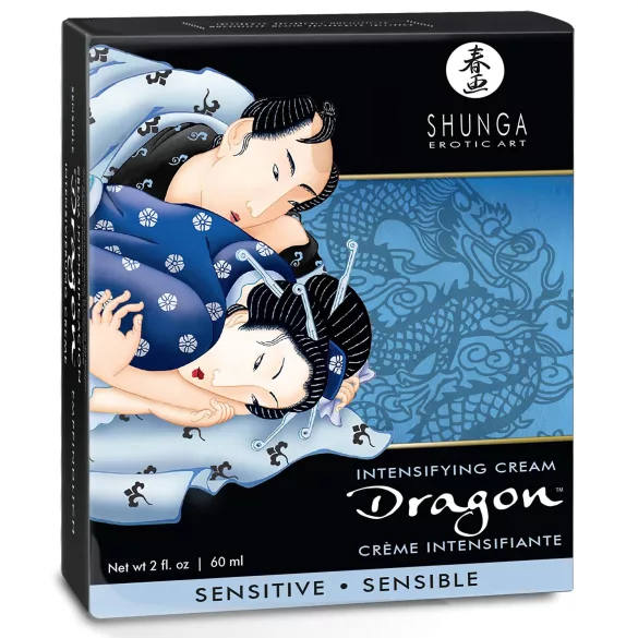 Shunga Dragon Sensitive - intiimgeel meestele - tundlik - 60ml