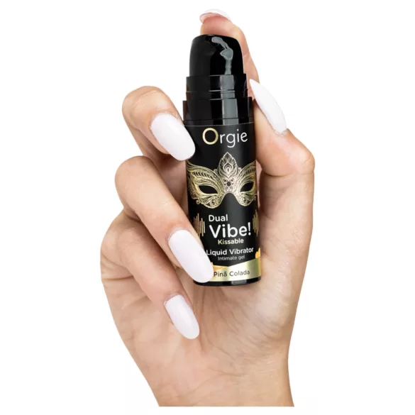 Orgie Dual Vibe! - vedel vibraator - Piña Colada (15 ml)