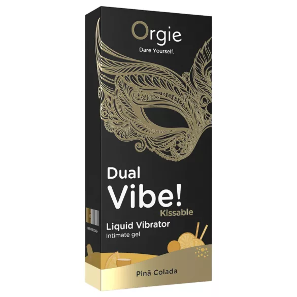 Orgie Dual Vibe! - vedel vibraator - Piña Colada (15 ml)