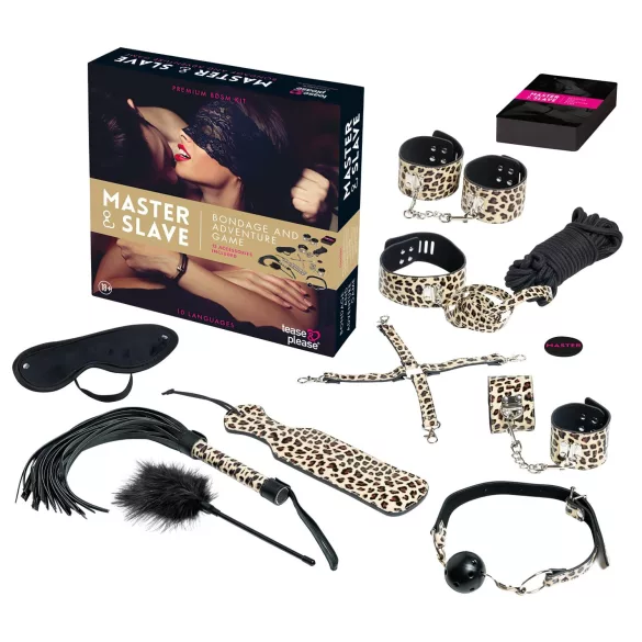 tease & please - Master & Slave - premium BDSM seikluskomplekt paaridele (13-osaline)