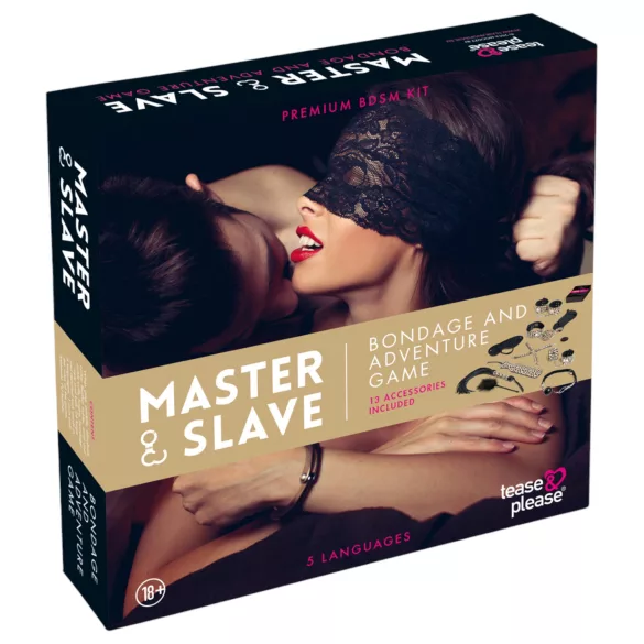 tease & please - Master & Slave - premium BDSM seikluskomplekt paaridele (13-osaline)