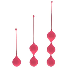 Cotoxo Belle - geishakuulide komplekt 3-osaline - punane