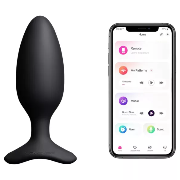 Lovense Hush 2 M - rakendusega juhitav anaalvibraator (45 mm, must)