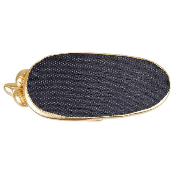 Péniszes papucs - meespakendiga sussid - kuldne