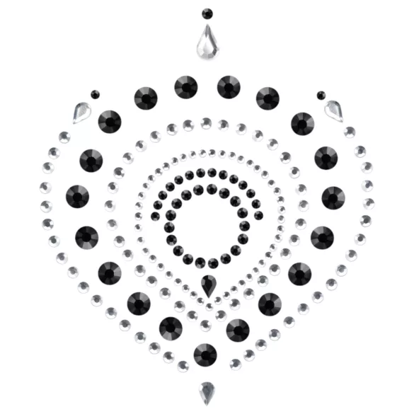 Sädelevad teemandid - intiimehete komplekt - 3 osa - must