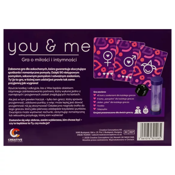 you & me - erootiline paarimäng (poola keeles)