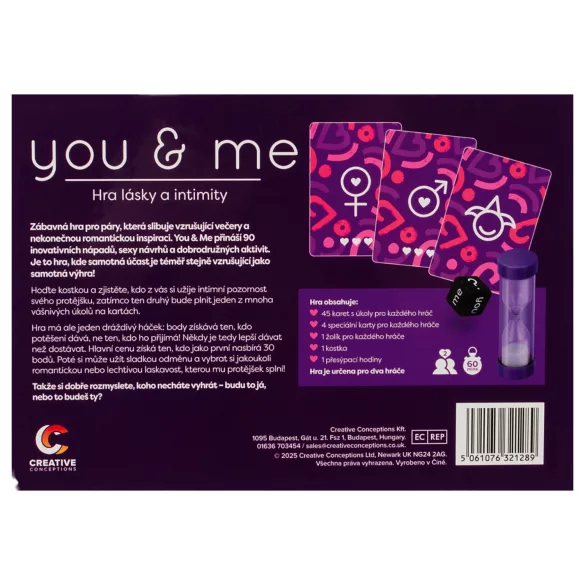 you & me - erootiline paarimäng (tšehhi keeles)
