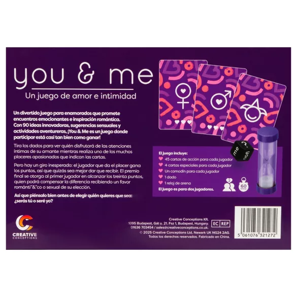 you & me - erootiline paarimäng (hispaania)