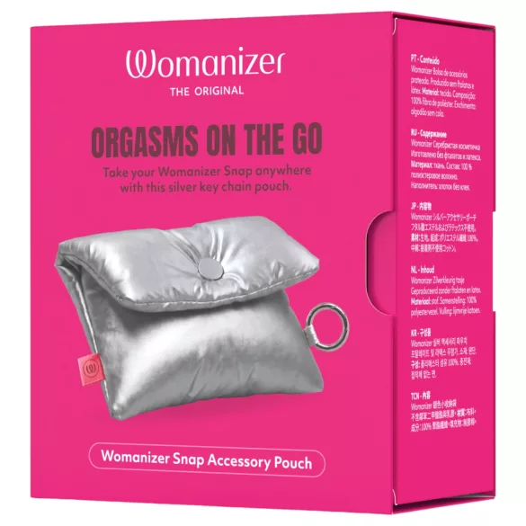 Womanizer Snap - hoiukott võtmehoidjaga (hõbedane)