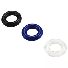 Pulselock Cirkl - TPE-peeniserõngaste komplekt, 3 tk (must)