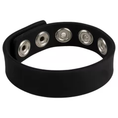   Pulselock Forge - reguleeritav trukiga silikoonist peeniserõngas (must) - 228 mm