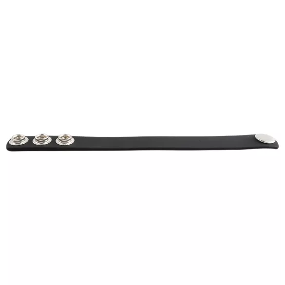 Pulselock Forge - reguleeritav trukiga silikoonist peenisering (must) - 200 mm