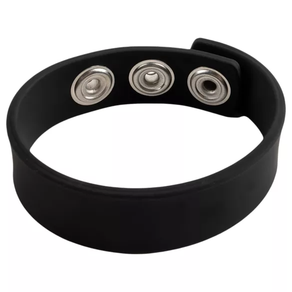 Pulselock Forge - reguleeritav trukiga silikoonist peenisering (must) - 200 mm