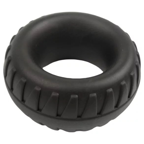 Pulselock Oak - eriti paks silikoonist peeniserõngas (must) - 40 mm